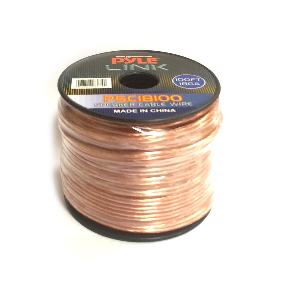 Pyle PSC18100 18 Gauge 100 ft. Spool of High Quality Speaker Wire