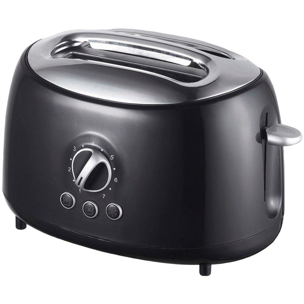 Brentwood Appl. TS-270BK Cool-Touch 2-Slice Retro Toaster w/Extra-Wide Slots