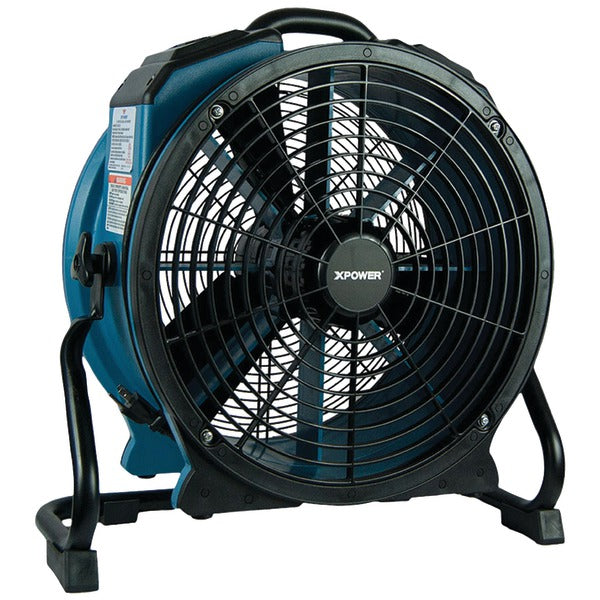 XPOWER X-47ATR Industrial Sealed Motor Axial Fan Air Mover w Power Outlet, Timer