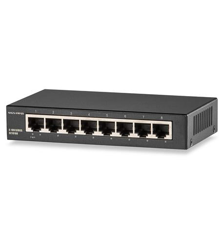 Signamax connectivity FO-SC10100 C-100 8 Port Gigabit Switch