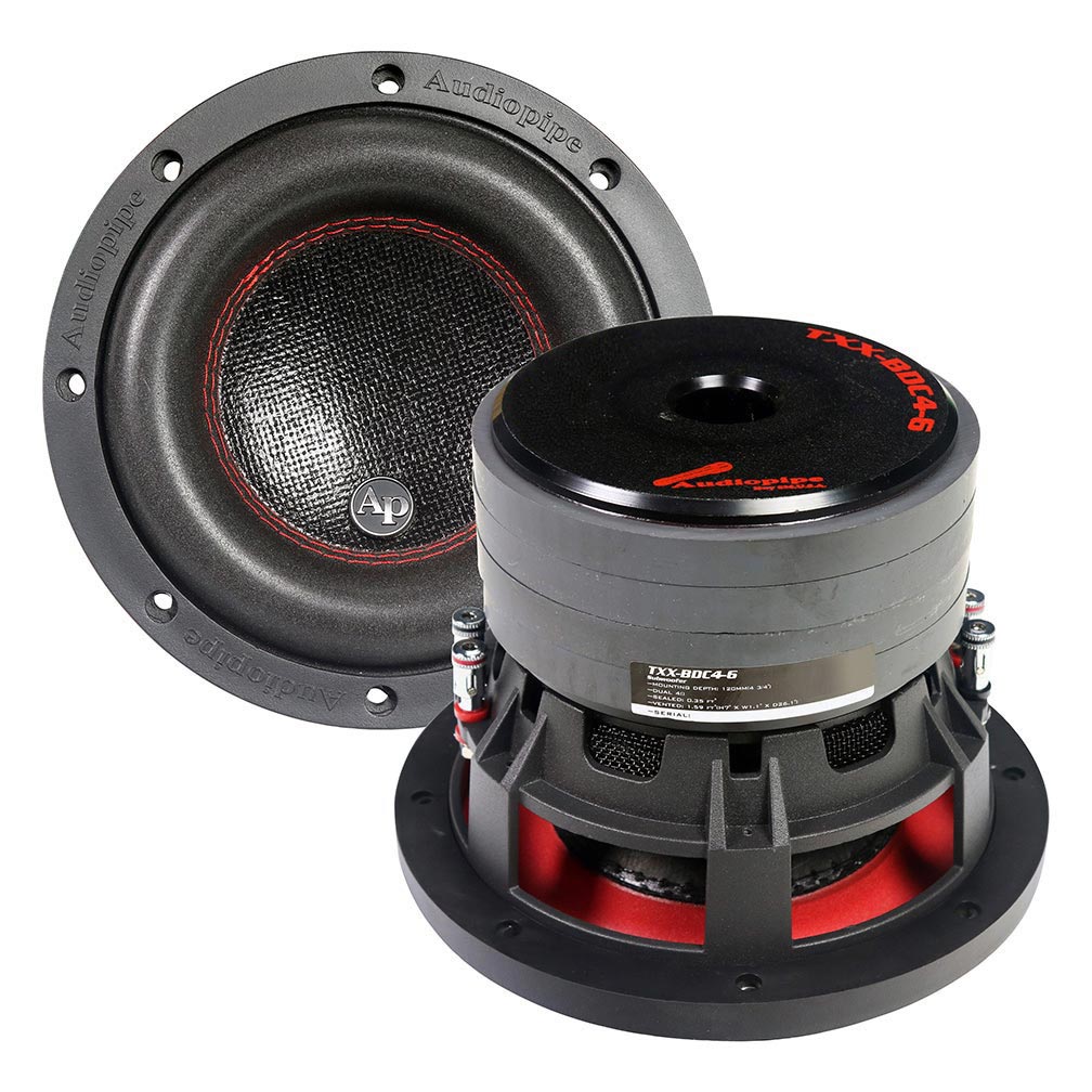 Audiopipe TXXBDC46 Compsoite Cone Subwoofer Quad Magnet