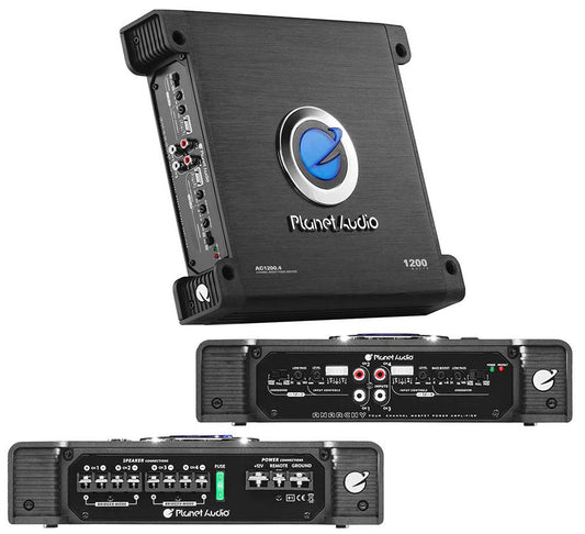 Planet Audio AC1200.4 ANARCHY 1200-Watt Full Range Class A/B 2 to 8 Ohm Stable 4 Channel Amplifier