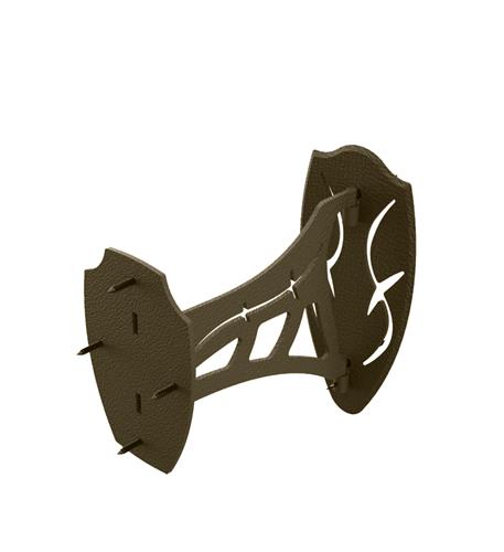 Skull Hooker SSM-BRN Single Shoulder Mount Brown