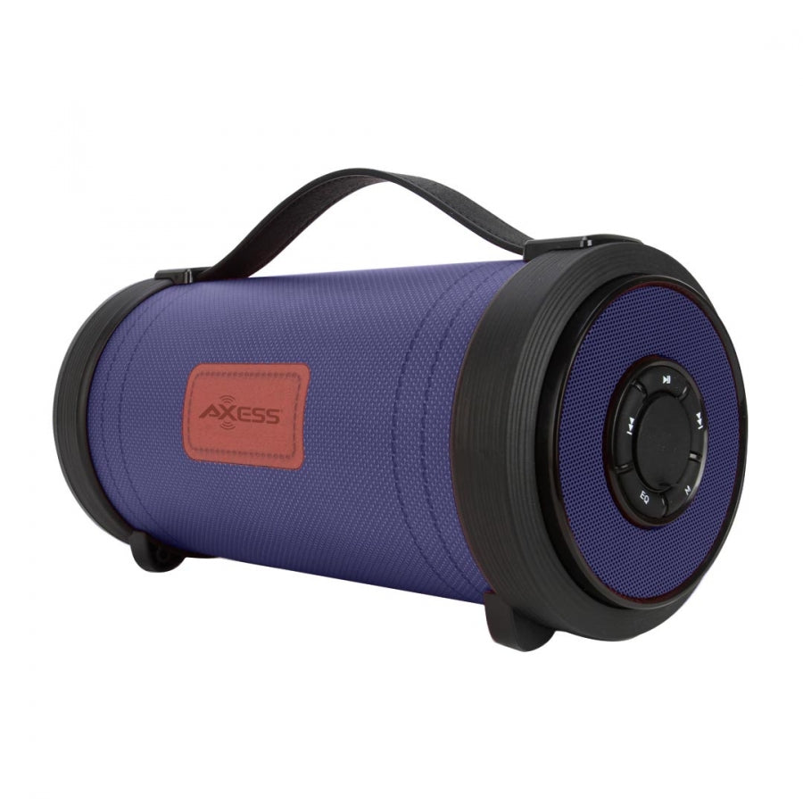 Axess Portable Bluetooth Speaker - Blue Jean - 4" SubwooferUSB Aux
