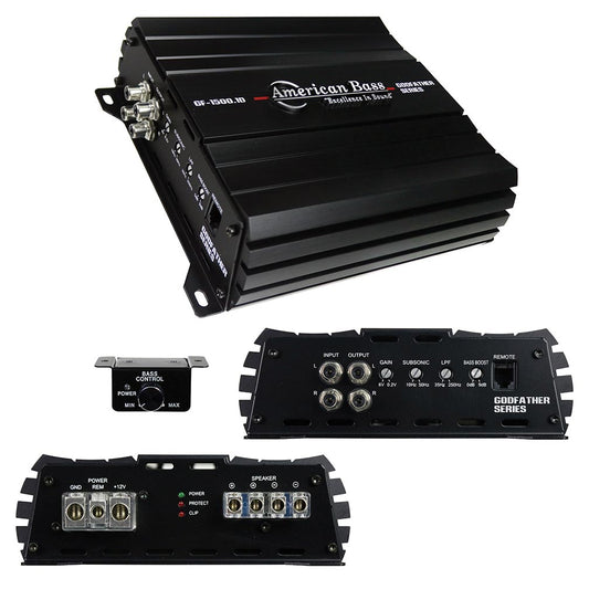 American Bass GF15001D Monoblock Amplifier, 1508 Watts RMS