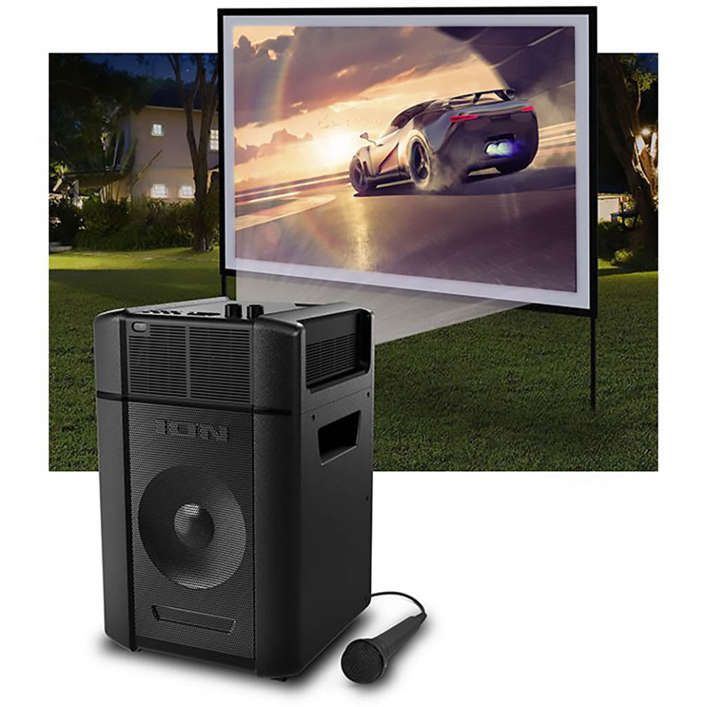 Ion PROJECTORPLUSXUS Projector Plus In/Outdoor Projector BT Karaoke Speaker