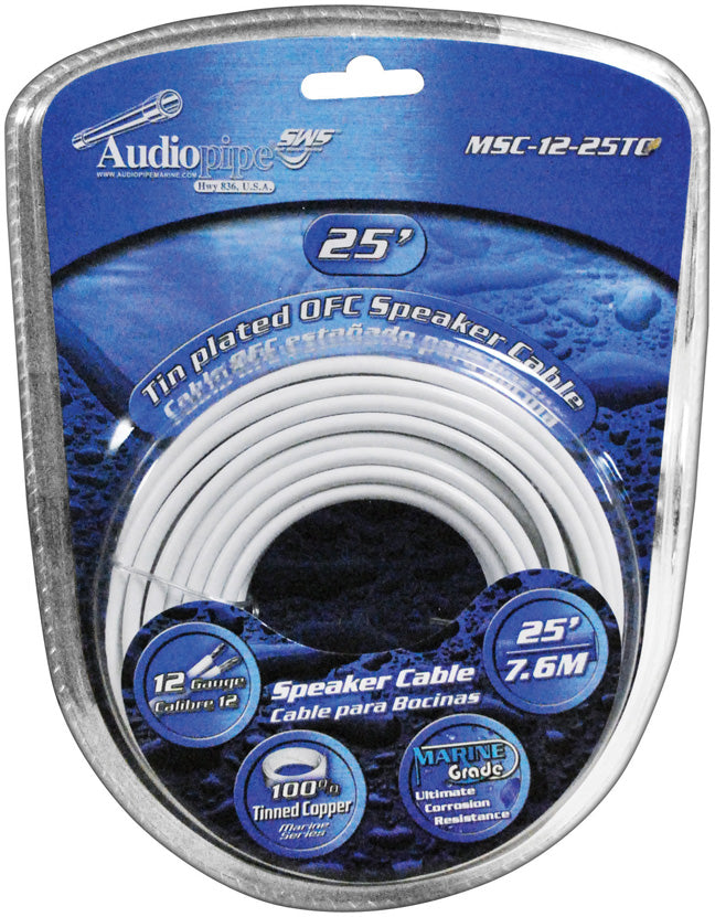 Audiopipe MSC1225TC 12GA 25FT Marine Speaker Cable