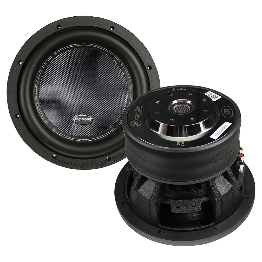 American Bass XR10D2 10" Woofer, 1000W RMS/2000W Max, Dual 2 Ohm Voice Coils