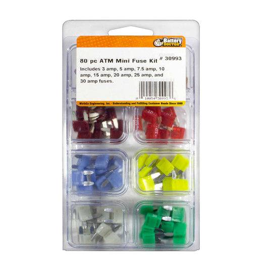 BATTERY 30993 DOCTOR  Assorted ATM 80 Piece Fuse Kit