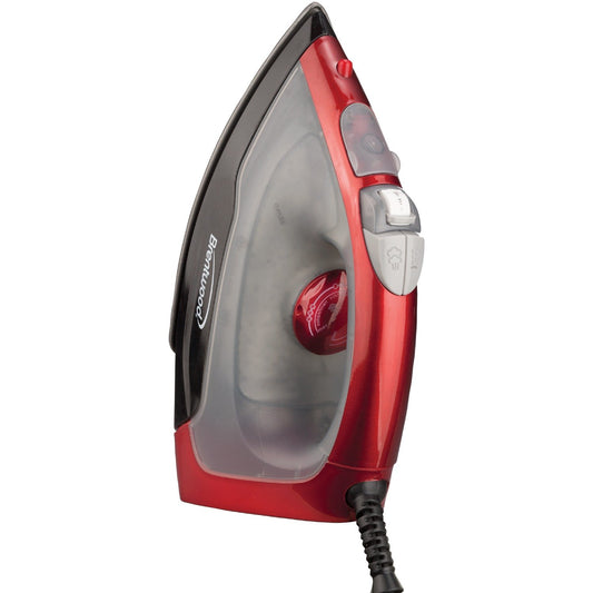 BRENTWOOD MPI-54 Nonstck Steam/Dry Iron Red