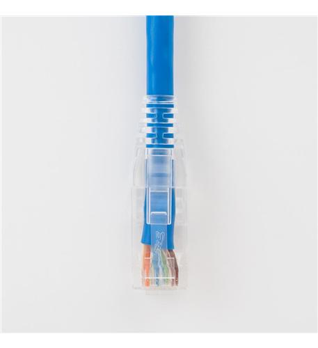 Icc ICPCST01BL Patch Cord Cat6 Clear Boot 1' Blue