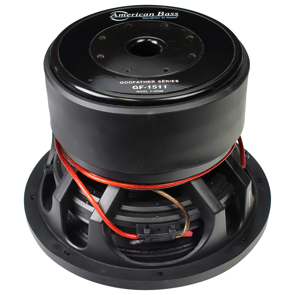 American Bass GF1511 Godfather 15" 400 oz Magnet 4" Voice Coil Dual 1 ohm