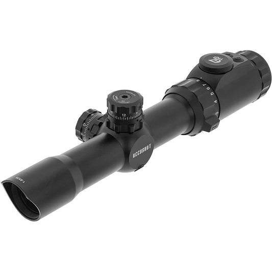 UTG SCP318IEBG4 1-8X28 30mm Scope, Illuminated BG4 Reticle, with ACCU-SYNC Mount