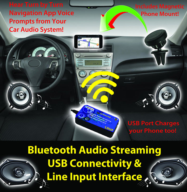 Crux BTSTY1 Bluetooth Streaming for select Toyota & Scion Vehicles 1998-2004