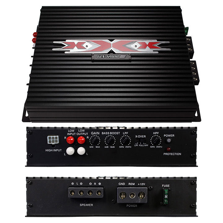XXX XBX-1200B 12" 1200W Car Subwoofers Subs/Amplifier/Amp Kit/Sub Box Package