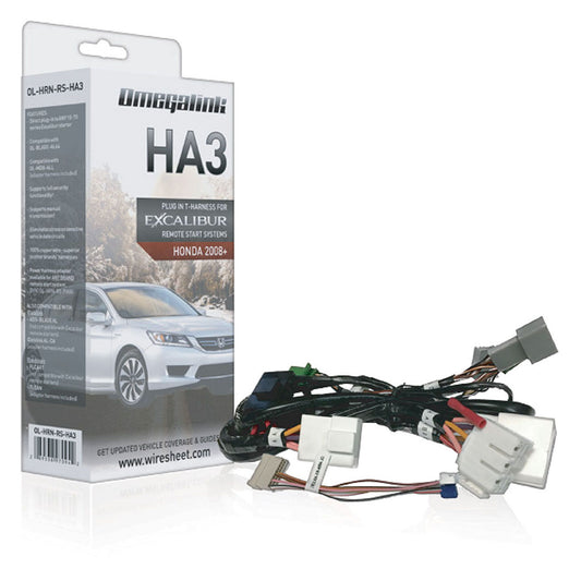Omegalink OLHRNRSHA3 Plug&Play HarnessCovers Select Acura & Honda Std Key 2008+