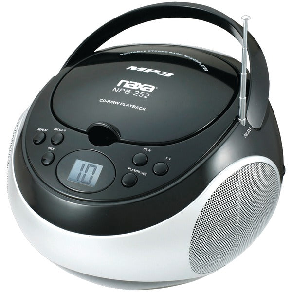 Naxa NPB252BK Portable mp3/CD Player with AM/FM