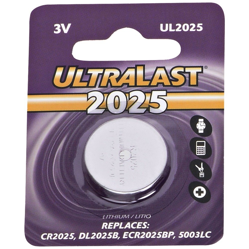ULTRALAST UL2025 UL2025 CR2025 Lithium Coin Cell Battery