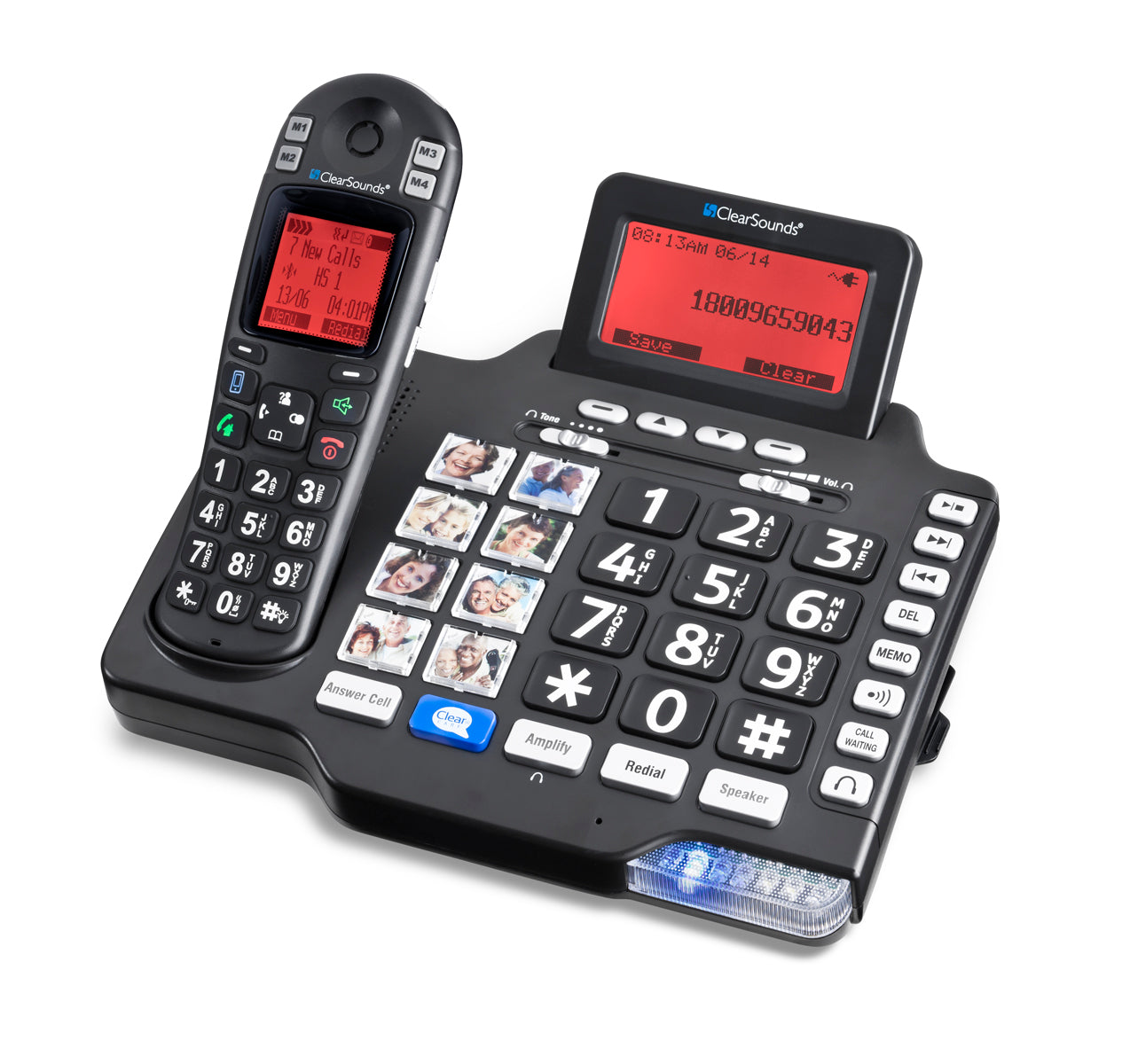 Clear Sounds A1600BT Dect Amplified Deluxe Phone With BT