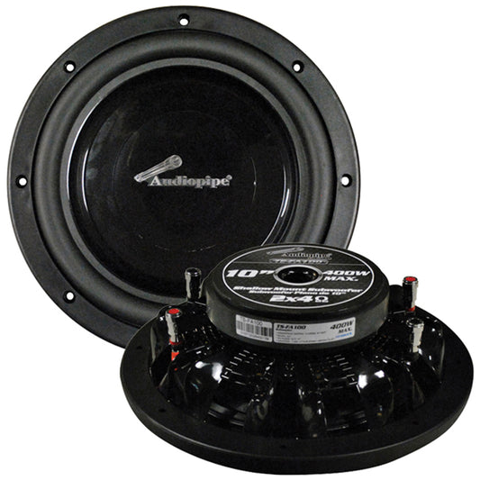 Audiopipe TSFA100 10" Shallow Mount Woofer 400W Max 4 Ohm DVC