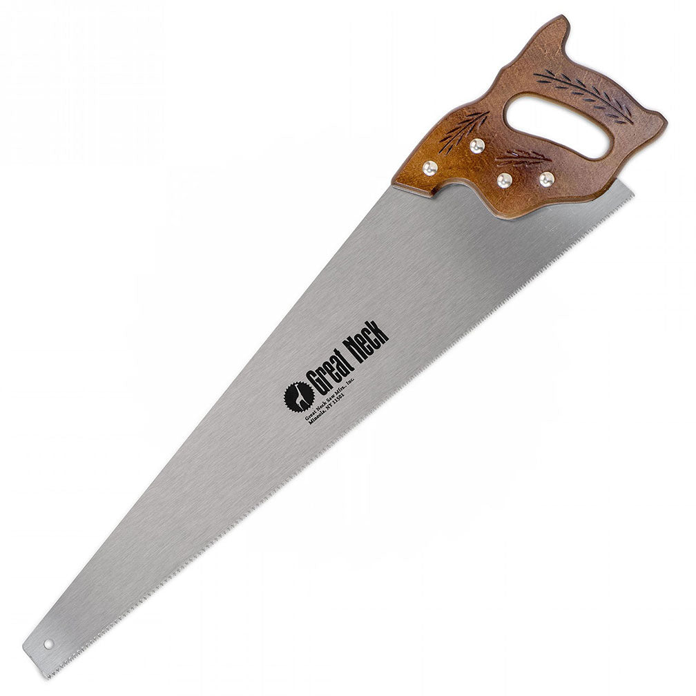 Great Neck N2610 - 26 Inch 10 TPI Cross Cut Hand Saw - Hardwood Handle