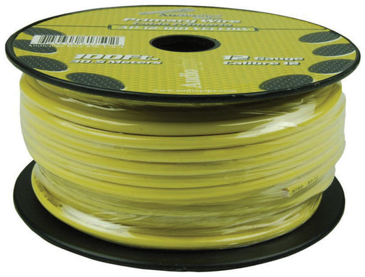 Audiopipe AP12100YW 12 Gauge 100Ft Primary Wire Yellow