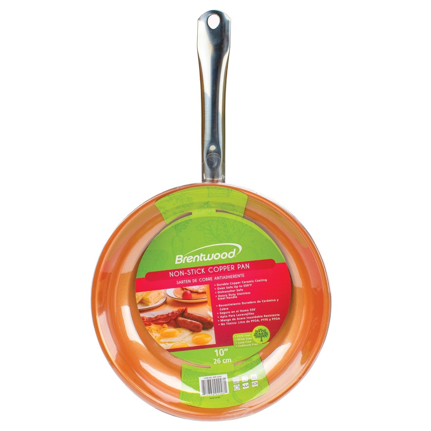 Brentwood Appl. BFP-326C Non-Stick Induction Copper Frying Pan (10 Inch)
