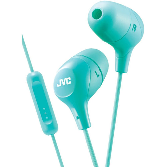 JVC HAFX38MG Marshmallow Inner-Ear Headphones w/Microphone (Green)