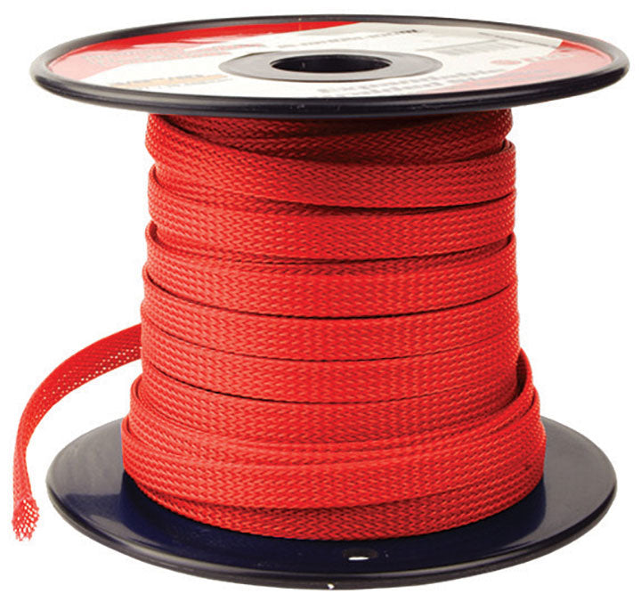 PIPEMANS ISBR19M100RD 3/4 Expandable Braided Sleeve  Red (100 feet)