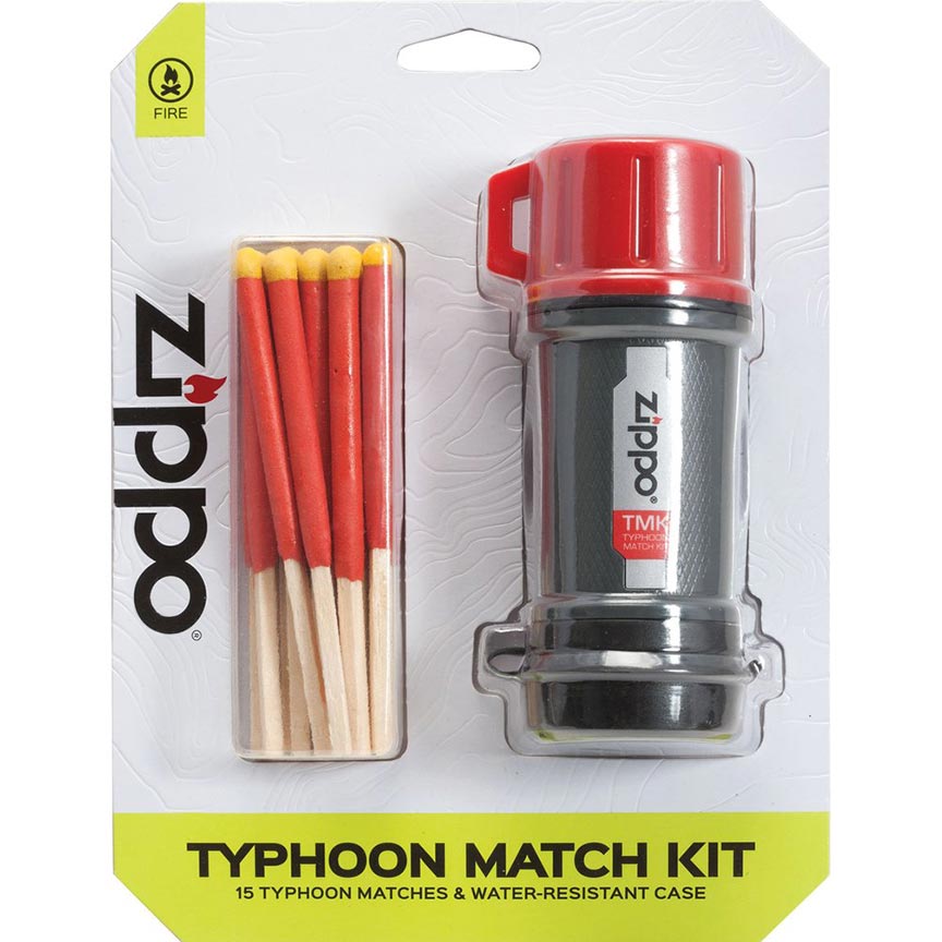 Zippo 40483 Typhoon Match Kit (1-Match kit 15-Typhoon matches 3-Strike pads)