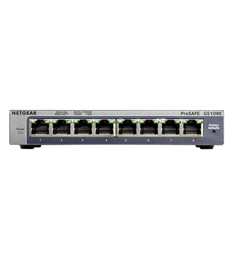 Netgear GS108E-300NAS Prosafe 8 Port Gigabit Switch