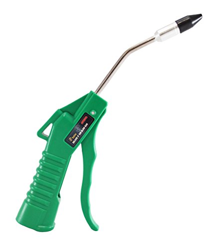 Astro Pneumatic Tool 1717A Deluxe 4" Air Blow Gun with 1/2" Removable Rubber Tip, Green
