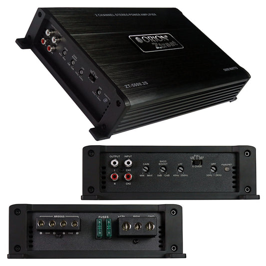 Orion ZT50002S Ztreet 2 Channel Amplifier, 660W RMS/5000W MAX