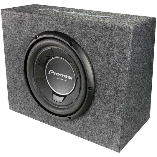 Pioneer TSWX106B 10" Single Passive Loaded Compact Sub Enclosure 1100W 4ohm SVC