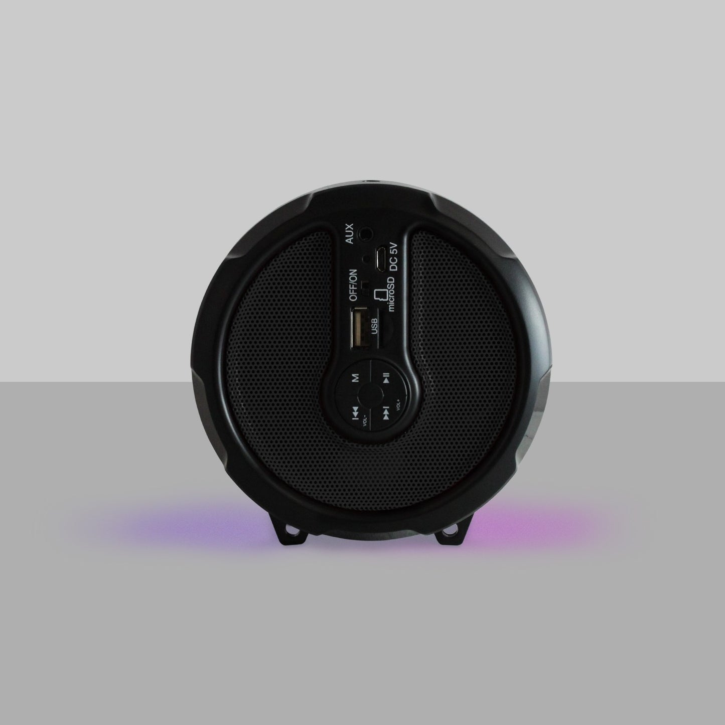 AXESS SPBL1044BK Vibrant Plus Bluetooth Speaker with Disco LED Lights In Black