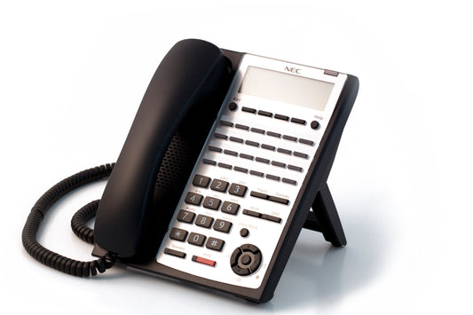 NEC 1100063 24-Button Full-Duplex Telephone - Black