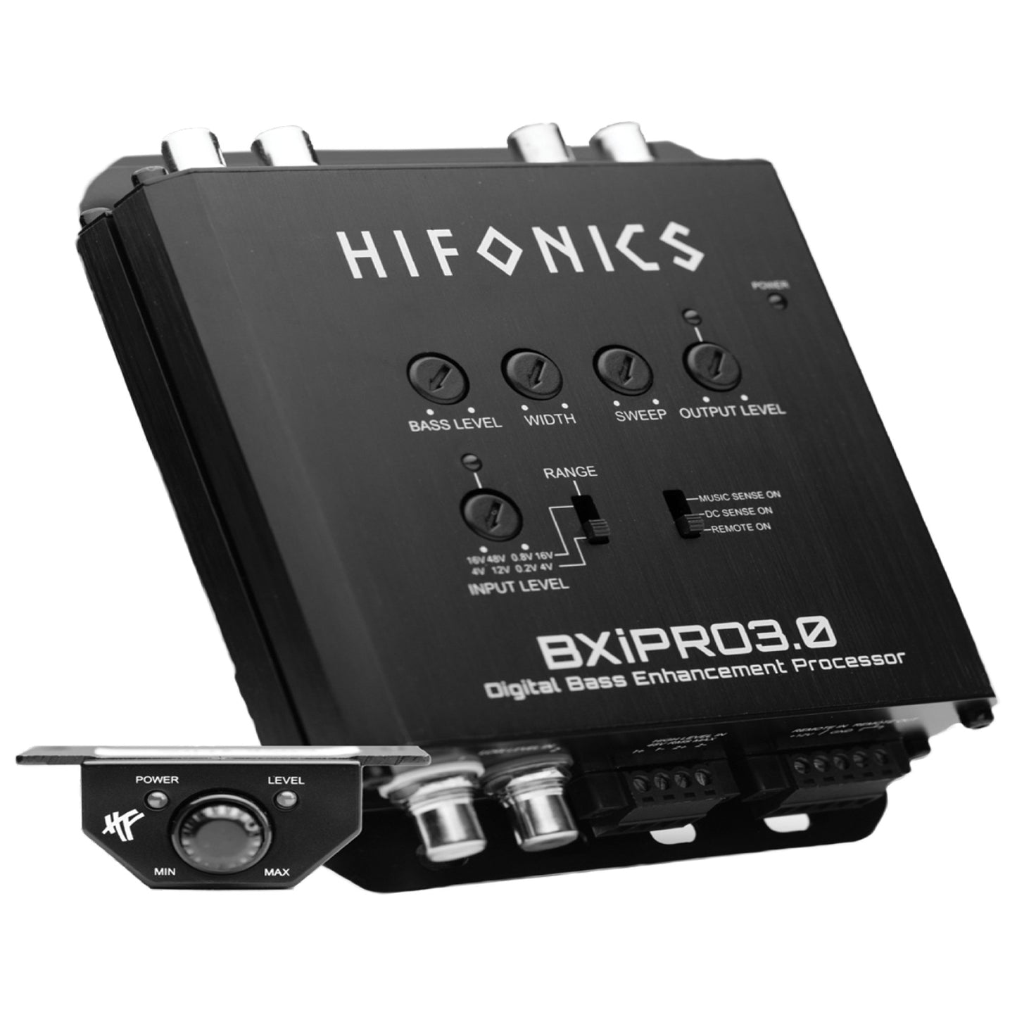 Hifonics BXiPRO3.0 Digital Bass Enhancement Processor with Dash-Mount Remote