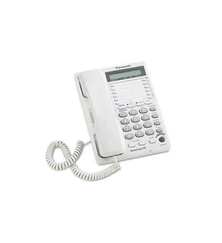 Panasonic KX-TS208W 2-Line Feature Phone with LCD White