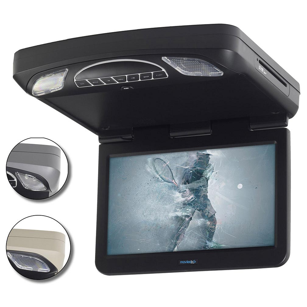 Audiovox MTGBAVX13 13.3" Overhead Monitor w/DVD HDMI Input 3 color trim rings