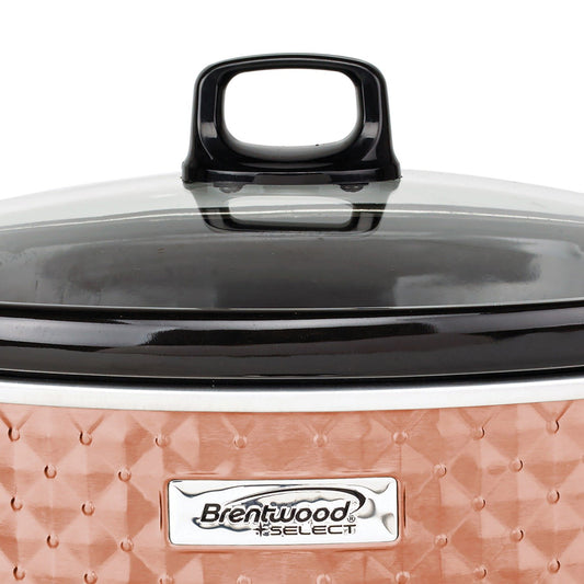 BRENTWOOD SC-157C 7-Quart Slow Cooker (Copper)