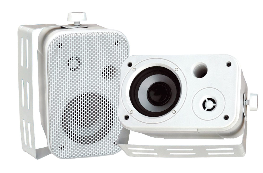 Pyle PDWR30W 3.5'' 300 Watt White Waterproof Speaker pair