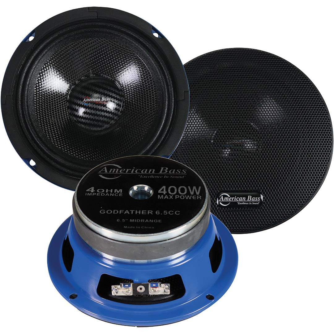 American Bass GF65CC 6.5 Midrange Speakers 400W MAX, 4 Ohm (pair)