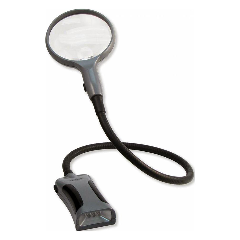Carson SM22 2.5x Flexible Handheld and Handsfree Magnifier with 5x Spot Lens