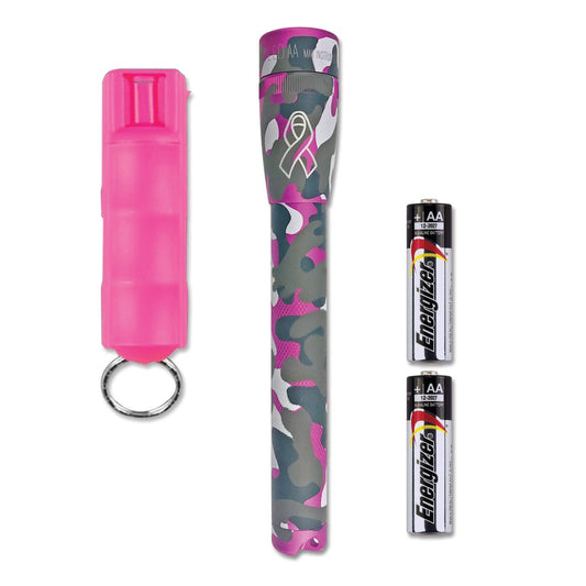 Maglite SP2PUE6 Mini PRO LED Flashlight and SABRE Pepper Spray