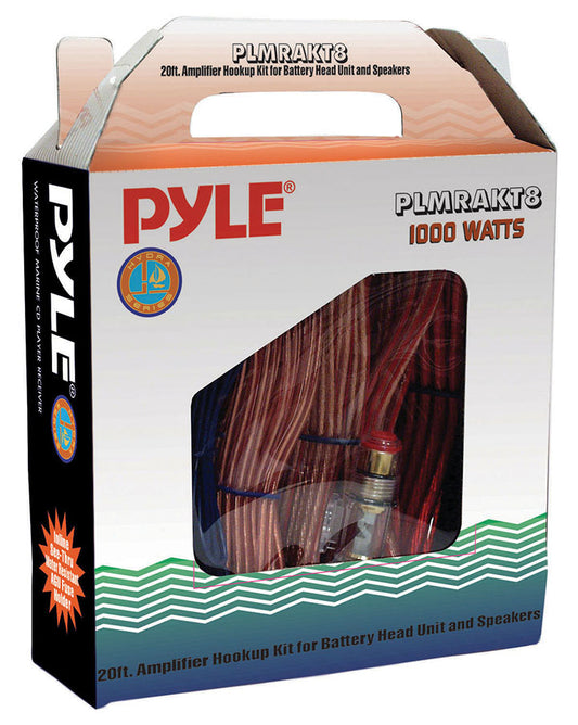 Pyle PLMRAKT8 Amplifier Wiring Kit 8 Gauge Pyle Marine