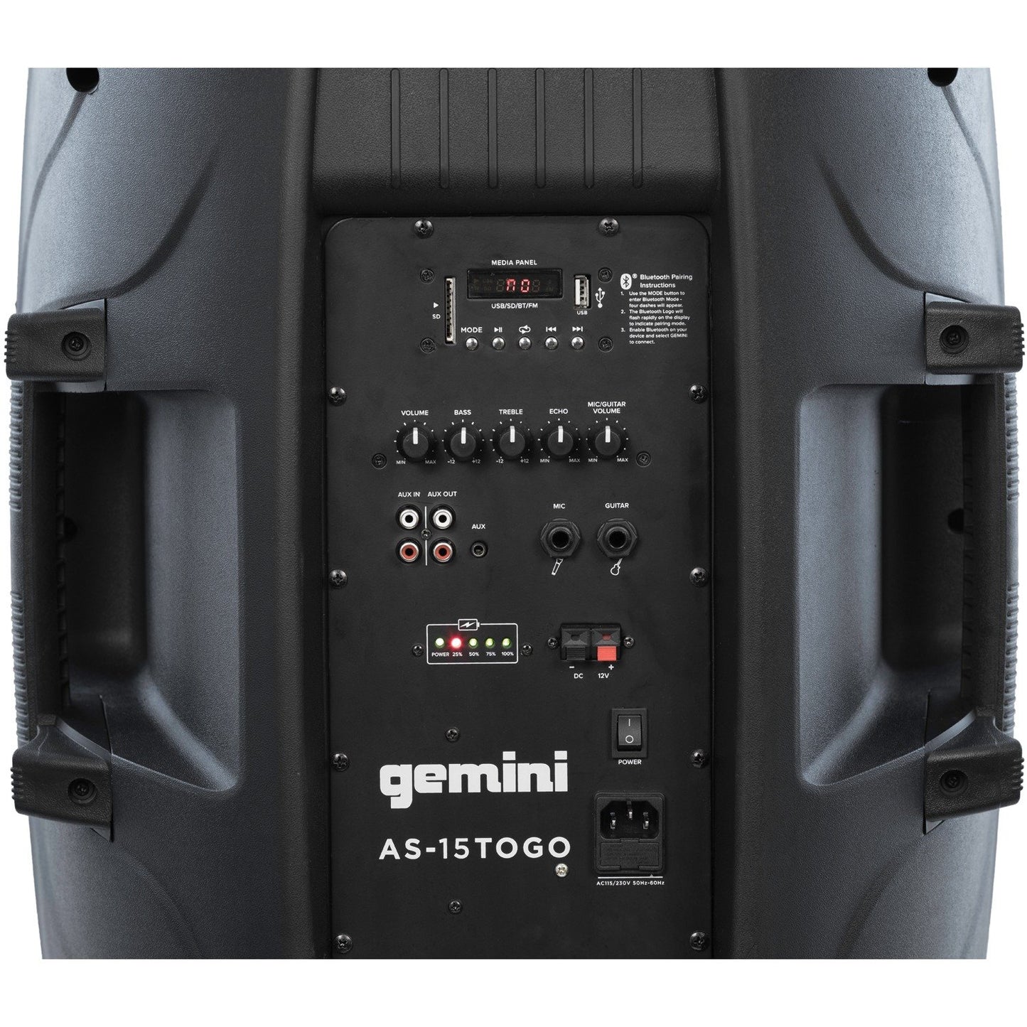 Gemini AS-15TOGO Portable PA Speaker