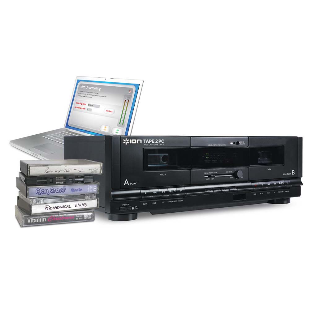 Ion TAPE2PCX110 Tape 2 Pc Usb Cassette Deck Conversion System