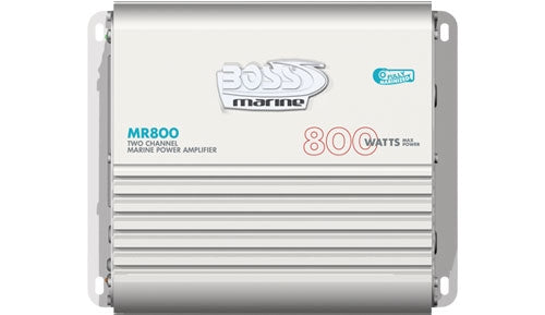 Boss Mr800 800w 2 Ch Marine Rated Amplifier Amp 2 Channel 800 Watt