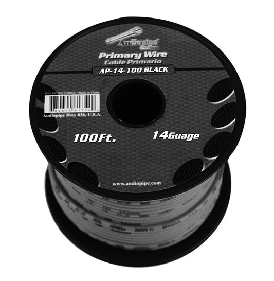 Audiopipe AP14100BK 14 Gauge 100Ft Primary Wire Black