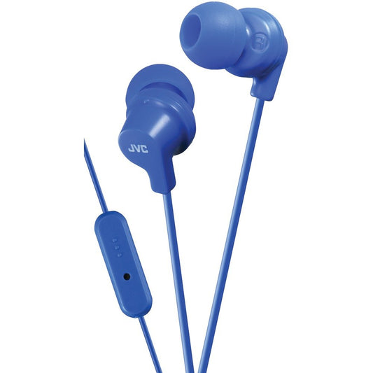 JVC HAFR15A In-Ear Headphones w/Microphone (Blue)